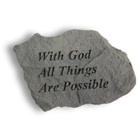 BERRY Kay - Inc. With God All Things Are Possible - Memorial - 5 Inches x 3.25 Inches 42120